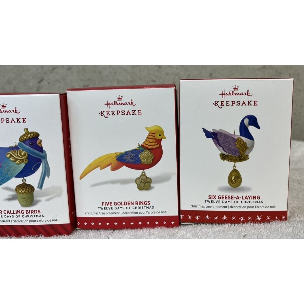 Hallmark Twelve Days Of Christmas Bird Ornaments ~ 2011 - 2016 (1-6) - Picture 4 of 11